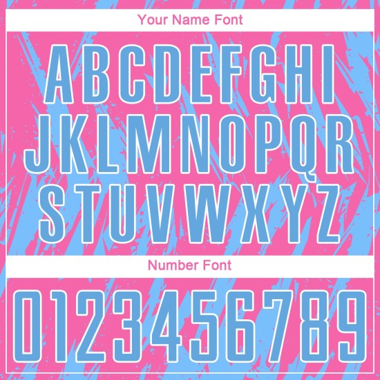 Pink Custom Blue-White Light Uniform Sublimation Soccer Jersey