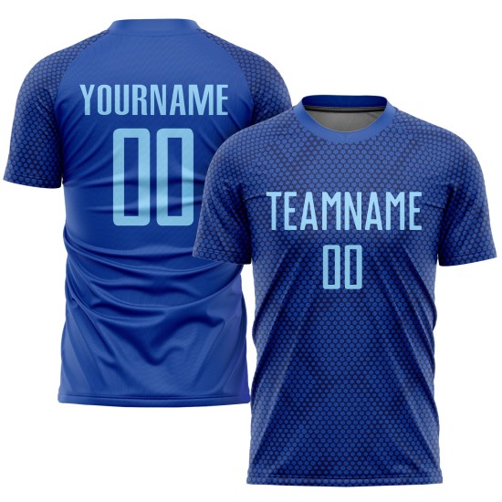 Jersey Blue Custom Sublimation Light Soccer Royal Uniform