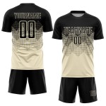 Soccer Sublimation Uniform Jersey Custom Cream Black