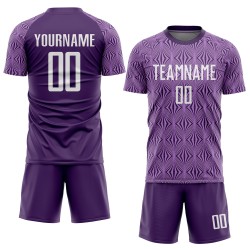 Soccer Jersey Purple Uniform White Custom Sublimation