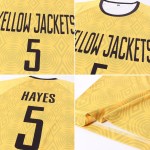 Gold Uniform Jersey Sublimation Custom Black Soccer