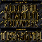 Uniform Jersey Black-Gold Custom Sublimation Soccer Black