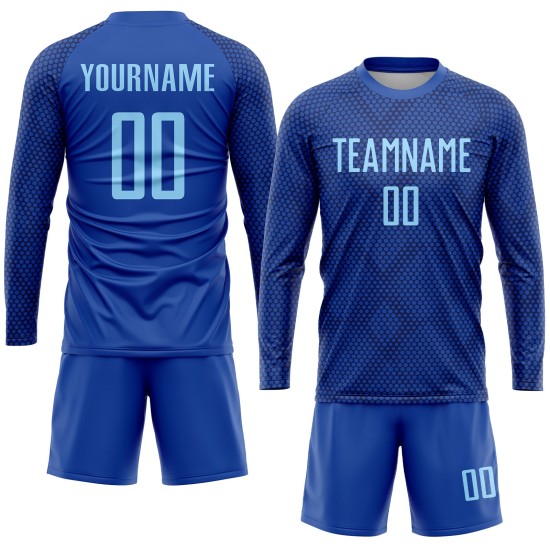 Jersey Blue Custom Sublimation Light Soccer Royal Uniform