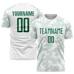 Jersey Uniform Soccer Custom Sublimation Kelly Green White