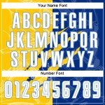 Soccer Royal Scratch White Custom Yellow-Light Jersey Graffiti Pattern Blue Sublimation Uniform