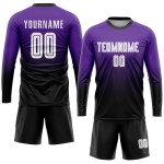 Sublimation Jersey Uniform Purple Fade White-Black Soccer Custom Fashion Sublimation Jersey Uniform Purple Fade White-Black Soccer Custom Fashion