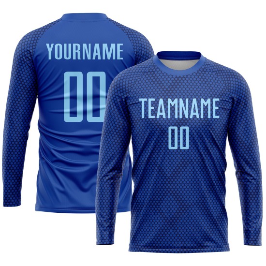 Jersey Blue Custom Sublimation Light Soccer Royal Uniform