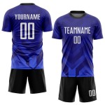 Jersey Dark Custom Sublimation Royal-Navy Soccer White Purple Uniform