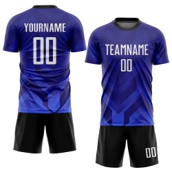 Jersey Dark Custom Sublimation Royal-Navy Soccer White Purple Uniform