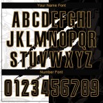 Jersey Soccer Graffiti Black-Old Scratch Sublimation Gold Pattern Uniform Custom