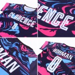 Figure Sublimation Uniform Soccer Custom White-Pink Jersey