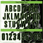 Uniform Sublimation Jersey Pattern Soccer Green Custom Black-Neon Graffiti Scratch