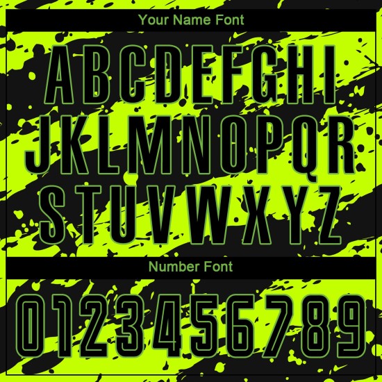 Jersey Green Neon Soccer Custom Uniform Black Sublimation