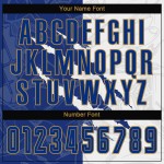 Soccer Graffiti Sublimation Jersey Gold Scratch White-Old Pattern Uniform Custom Royal