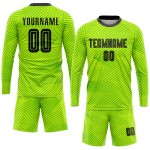 Soccer Black Jersey Neon Uniform Sublimation Custom Green